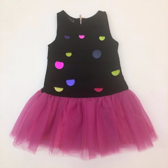 black and pink tutu dress